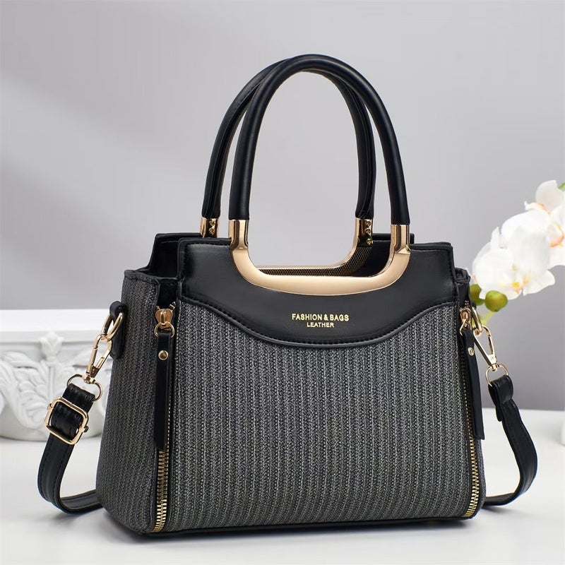 New Women'S Bags, Fashionable And Versatile, Trendy Handbags, Large Capacity, Simple, Casual And Textured, Single Shoulder Cross-Body Women'S Bags - Image 5